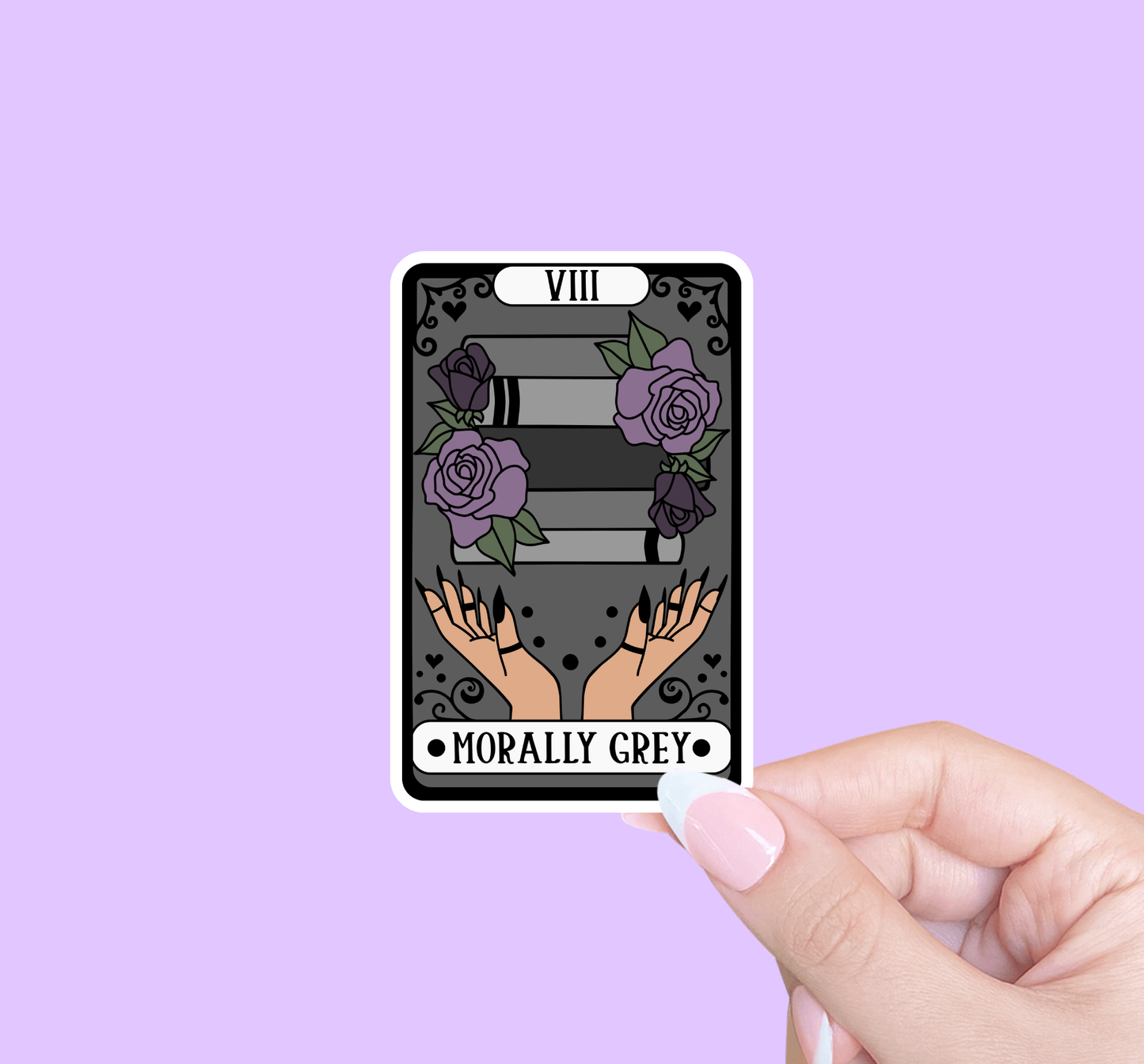 Morally grey tarot sticker