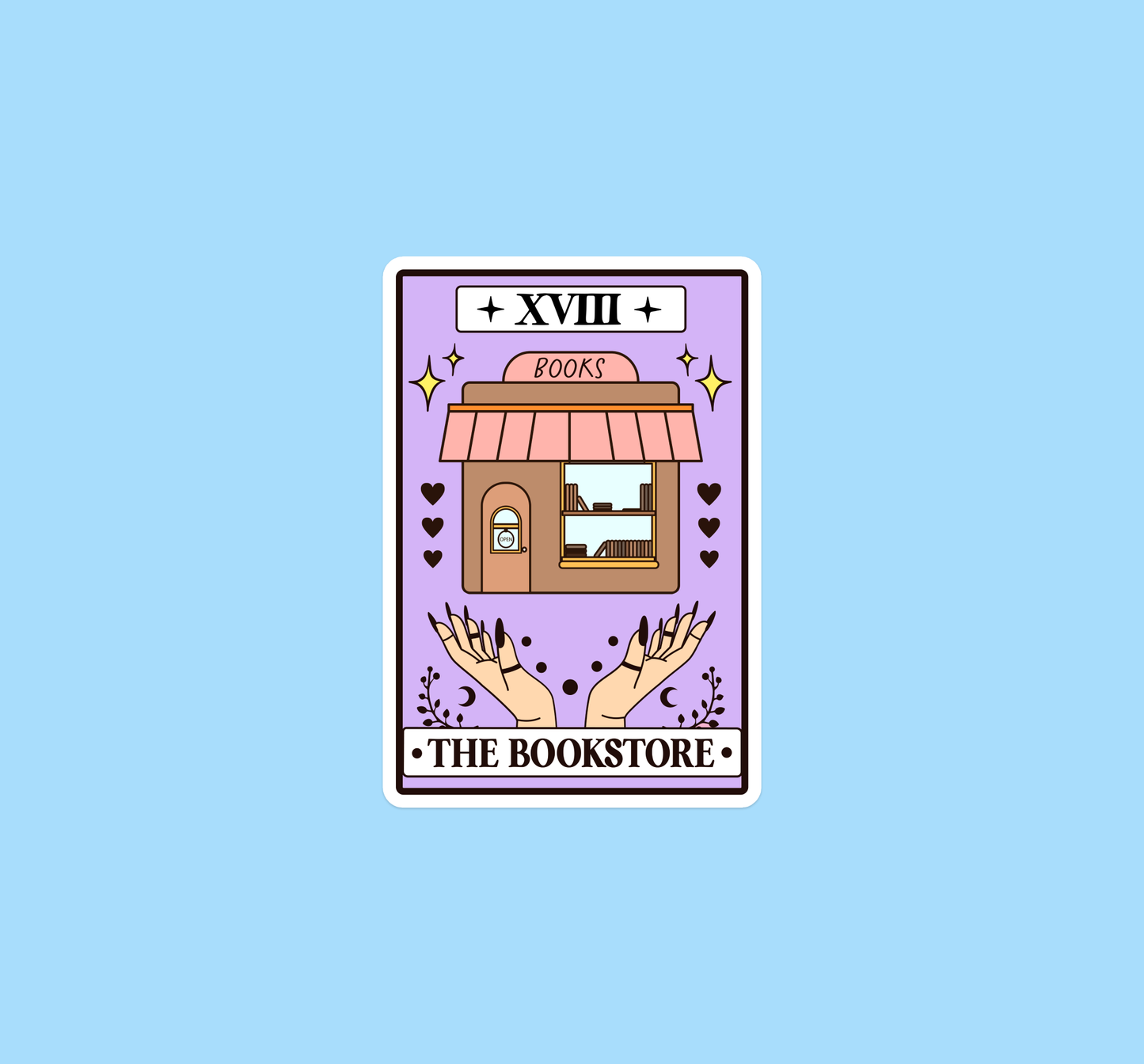 The bookstore tarot sticker