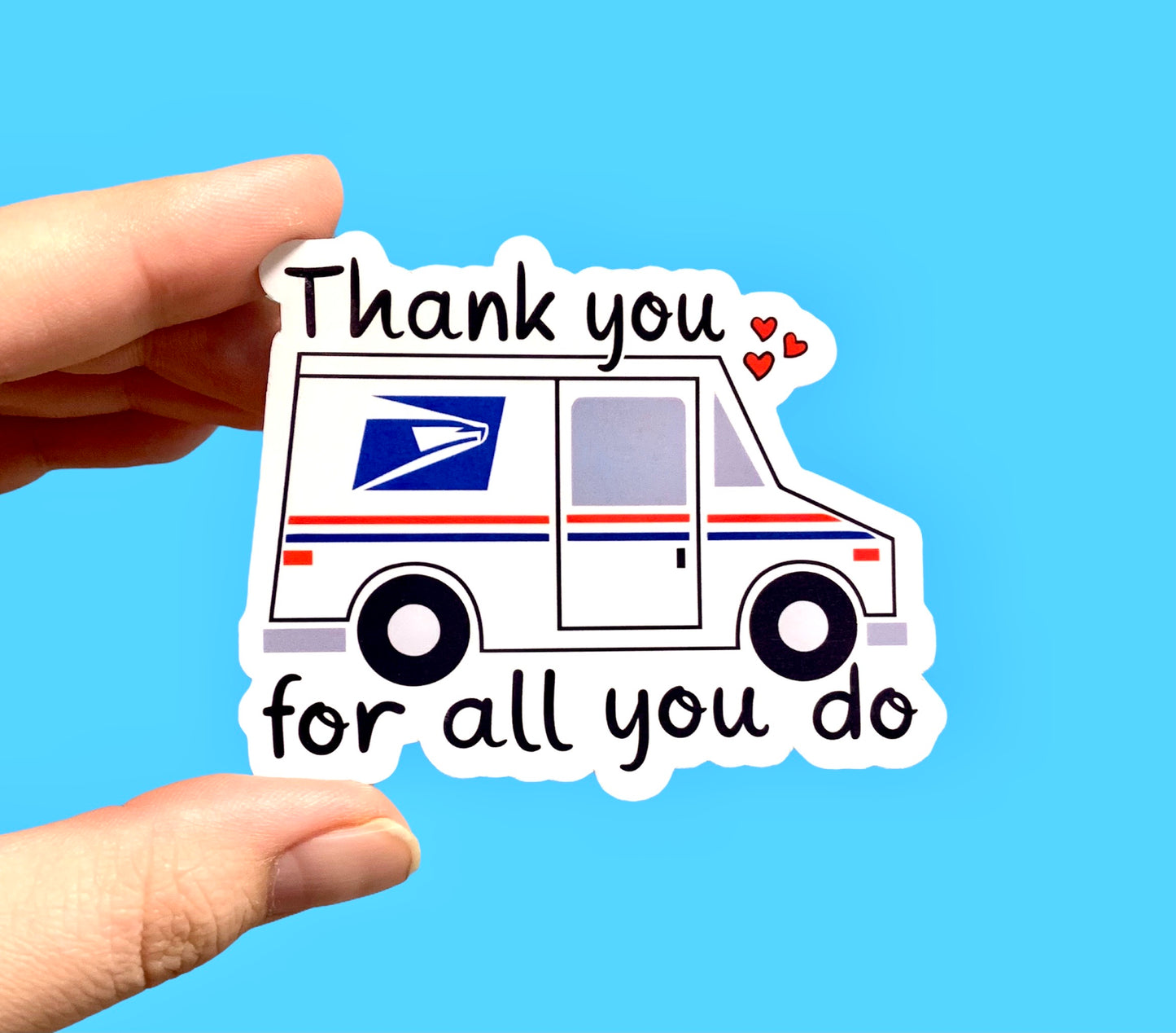 USPS appreciation sticker